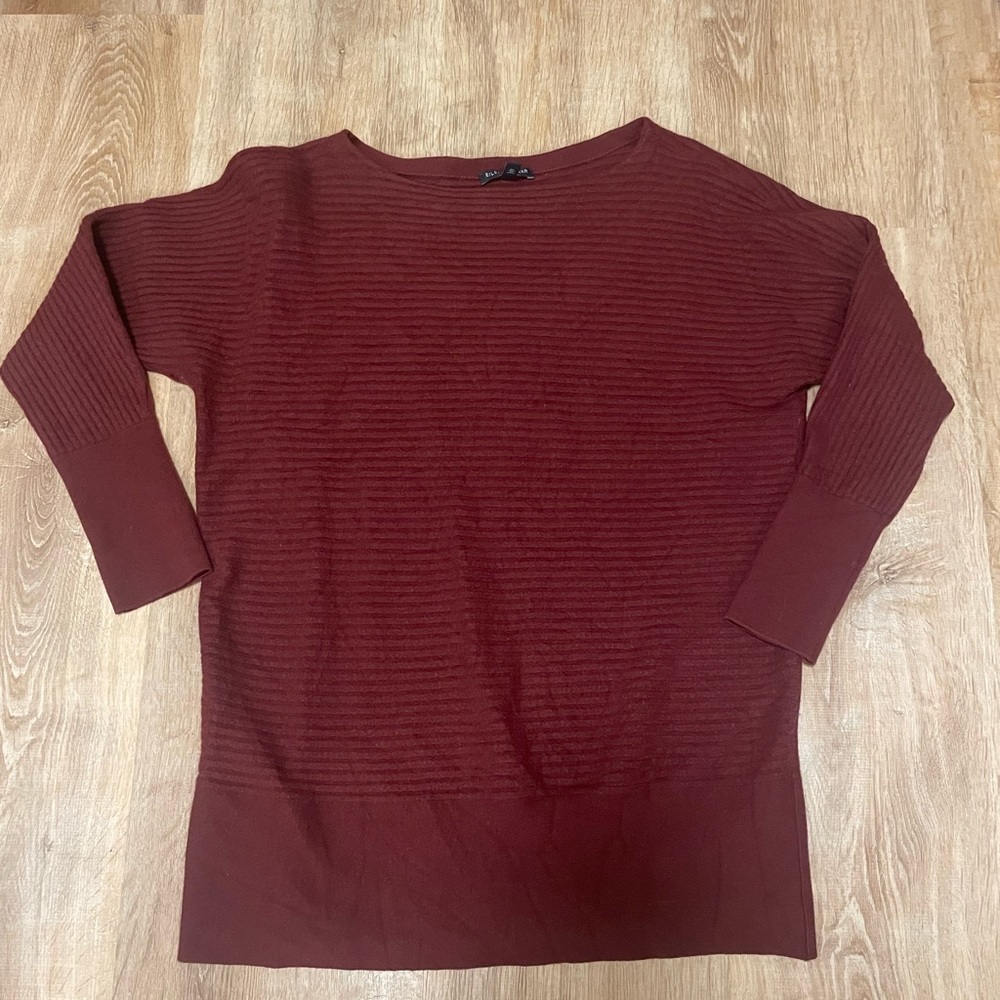 Eileen Fisher Wool Blend Ribbed Sweater
